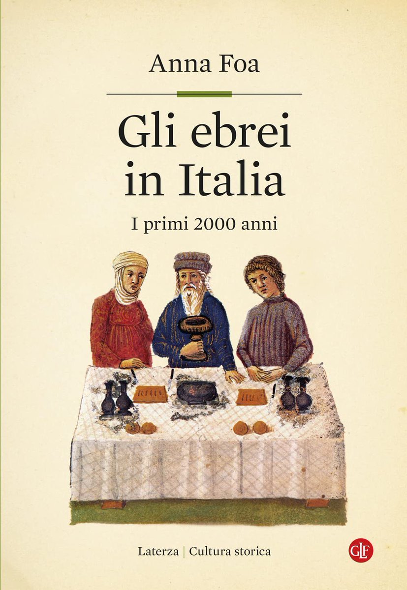 Anna Foa, Gli ebrei in Italia. I primi 2000 anni (@EditoriLaterza, October 2022) facebook.com/MedievalUpdate… laterza.it/scheda-libro/?… #medievaltwitter #medievalstudies #earlymoderntwitter #medievalmaterialculture #medievalculture #medievalItaly