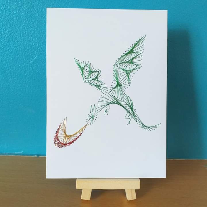 dawnydt's tweet photo. I just received an order for one of these fire breathing dragon cards. Making it will be a nice change from stitching gold Christmas trees 😀 https://t.co/6osGPq0OHd #UKGiftAM #MHHSBD https://t.co/Rrq6wFK7pl