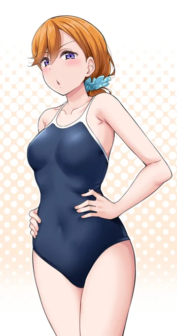 かのんちゃんにスク水を☺️☺️☺️☺️☺️☺️ 