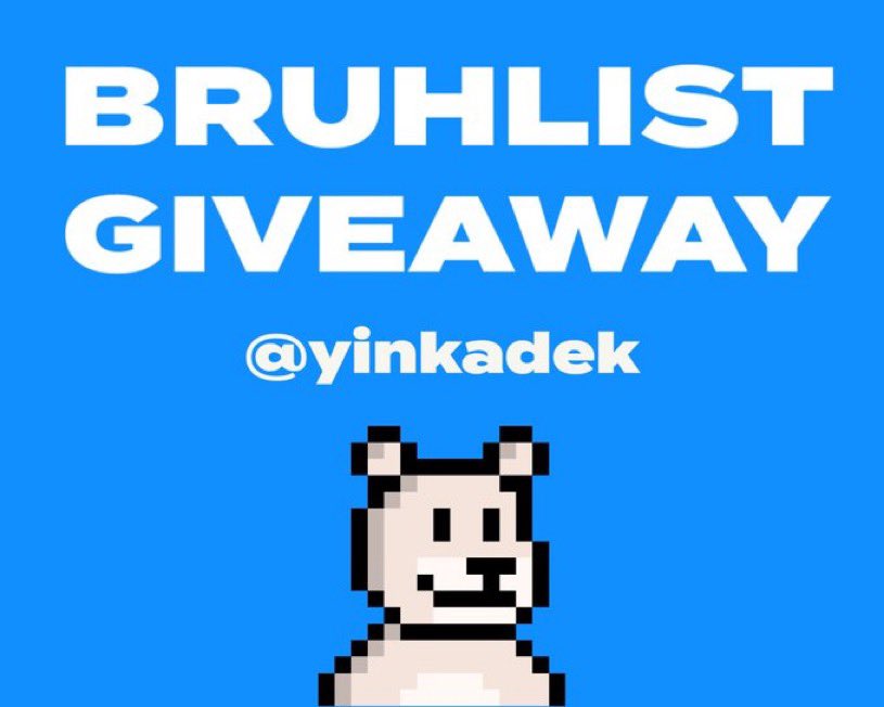 Bruh Bears Giveaway ʕ•`ᴥ•´ʔ

3 Bruhlist spots are up for grabs: 

🧸Like + RT 

🧸Follow <a href="/yinkadek/">Mr Mo</a> and <a href="/bruh_bears/">Bruh Bears ʕ•ᴥ•ʔ</a>

Comment "Bruh" 👇

Winners will be notified in 48 hours 🫡

#aptos #bruhbears #bruh #wl #wlgiveaway