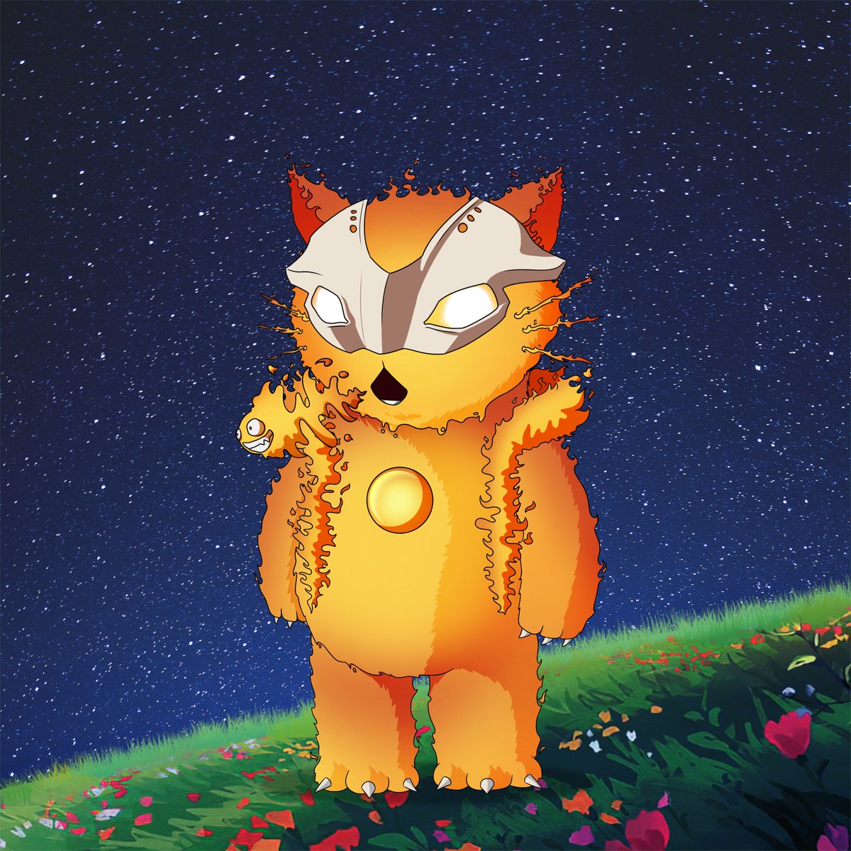 Thank you <a href="/agirlhasNFTs/">a girl has no name</a> 
Amazing artwork completing the body of this fire <a href="/KitaroNFT/">——</a> 
#KITAROFAM show off your full bodies!