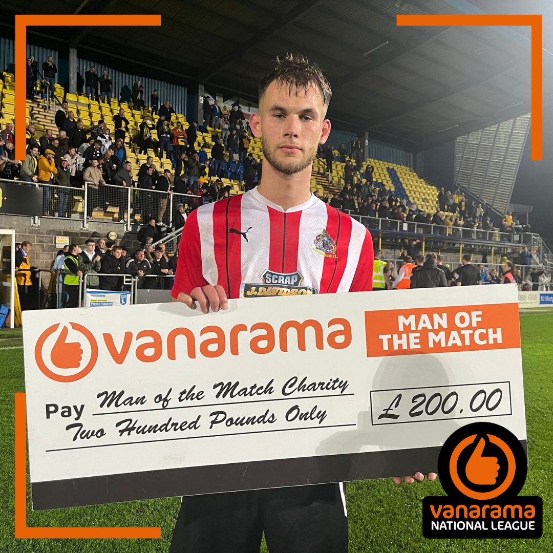 The National League (@thevanaramanl) on Twitter photo What a performance from Jake Cooper ๐
The <a href="/altrinchamfc/">Altrincham FC</a> man bagged a goal and then bagged the Vanarama Man of the Match award yesterday.
Heโs got ยฃ200 to give to charity ๐ต
#TheVanarama | @Vanarama What a performance from Jake Cooper ๐
The <a href="/altrinchamfc/">Altrincham FC</a> man bagged a goal and then bagged the Vanarama Man of the Match award yesterday.
Heโs got ยฃ200 to give to charity ๐ต
#TheVanarama | @Vanarama