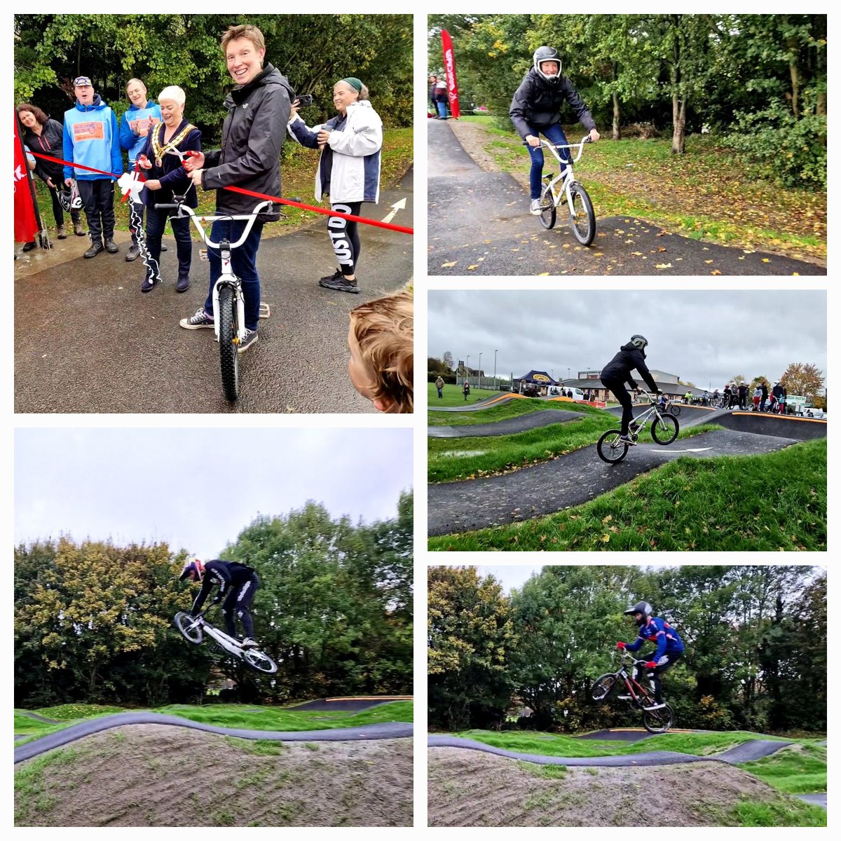 Was delighted to open, alongside @TMBCMayor, the new pump track in Snodland - the outcome of a massive effort &amp; funding from some very dedicated people. Obviously had to have a go myself - the <a href="/TeamGB/">Team GB</a> boys made it look so easy!