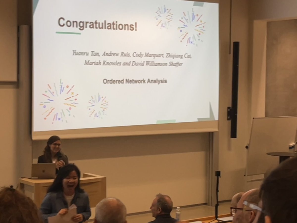 YuanruTan's tweet photo. Our paper, “Ordered Network Analysis”, won the Best Student Paper award at the 2022 @ICQEConf 🎉 Words alone can’t deliver how grateful I am to get to work with ❤️everyone❤️at the @EpistemicUW group, and to receive my first best student paper award from @QE_soc . https://t.co/cmAzmzofqx