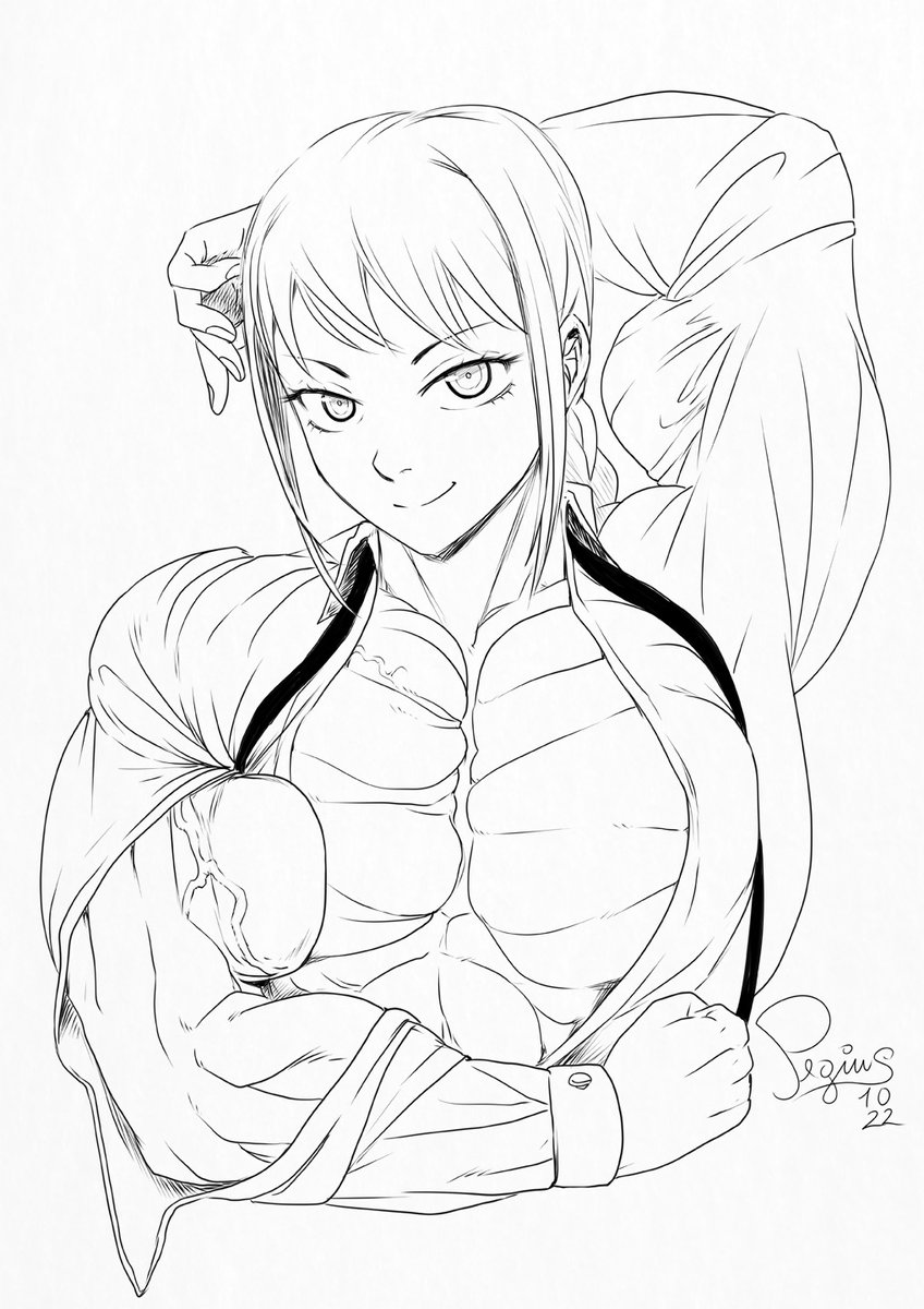 PegiusArt's tweet photo. As if Makima from Chainsaw Man wasn't dangerous enough already
#inktober2022 https://t.co/5Jy0zcvWf0