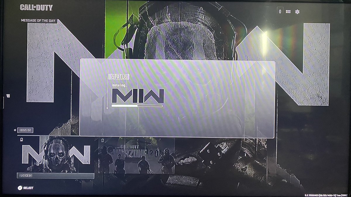 PR_EZ_'s tweet photo. #PS5 #CoDMW2 Installing Multiplayer/Warzone 2.0 menu. Campaign was 🔥. https://t.co/YTb12lUcVj