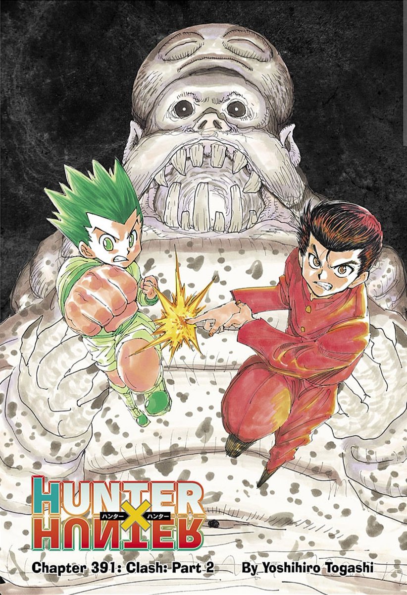 🚨Hunter x Hunter voltou!!!

Novo capitulo do mangá está disponível oficialmente no Manga Plus!
Capitulo disponível apenas em inglês: mangaplus.shueisha.co.jp/viewer/1001418

Próximo capítulo dia 30 de outubro 🔥
Togashi On Fire 🔥
#HunterxHunter #HunterXHunter391