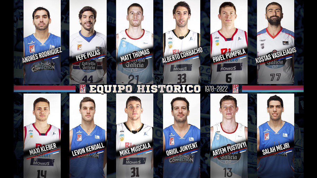 ⭐️ El equipo histórico de Monbus <a href="/OBRADOIROCAB/">OBRADOIRO CAB</a>:

1️⃣ <a href="/arodpr5/">Andres Rodriguez</a>
2️⃣ <a href="/pepepozas4/">Pepe Pozas</a>
3️⃣ <a href="/Theiceman_21/">Matthew W. Thomas</a>
4️⃣ <a href="/AlbertoCorby33/">Alberto Corbacho</a>
5️⃣ <a href="/pampeX6/">Pavel Pumprla</a>
6️⃣ <a href="/vaskos77/">Kostas Vasileiadis</a>
7️⃣ <a href="/MaxiKleber/">Maxi Kleber</a>
8️⃣ <a href="/levonkendall14/">Levon Kendall</a>
9️⃣ <a href="/MuscalaMike/">Mike Muscala</a>
🔟 Oriol Junyent
1️⃣1️⃣ Artem Pustovyi
1️⃣2️⃣ <a href="/50Mejri/">Salah Mejri</a> 

#LigaEndesa | 📸 <a href="/OBRADOIROCAB/">OBRADOIRO CAB</a>
