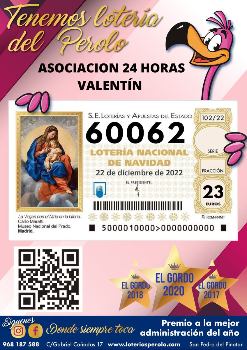 24horasvalentin's tweet photo. Recuerda que tenemos lotería de navidad ya a la venta, compra el tuyo antes de que se acaben. https://t.co/b78asO1YBl