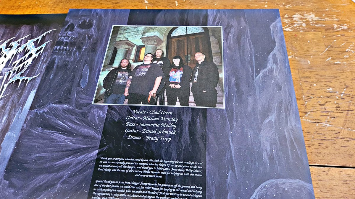 peartnoy's tweet photo. Album of the day. Awesome reissue of Frozen Souls debut demo. One of the best current death metal bands.
Frozen Soul - "Encased In Ice" Decibel-Exclusive Icy Transparent Blue Variant Limited to 200
#frozensoul #encasedinice #decibelmagazine https://t.co/VJucwxt7r5