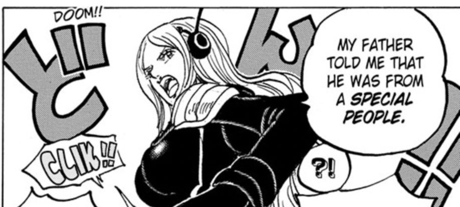 TeeDeeA_'s tweet photo. So Kuma is from a special people? Hmm, maybe he's from a Moon race?

#ONEPIECE1064 https://t.co/K6TVMNFa3v