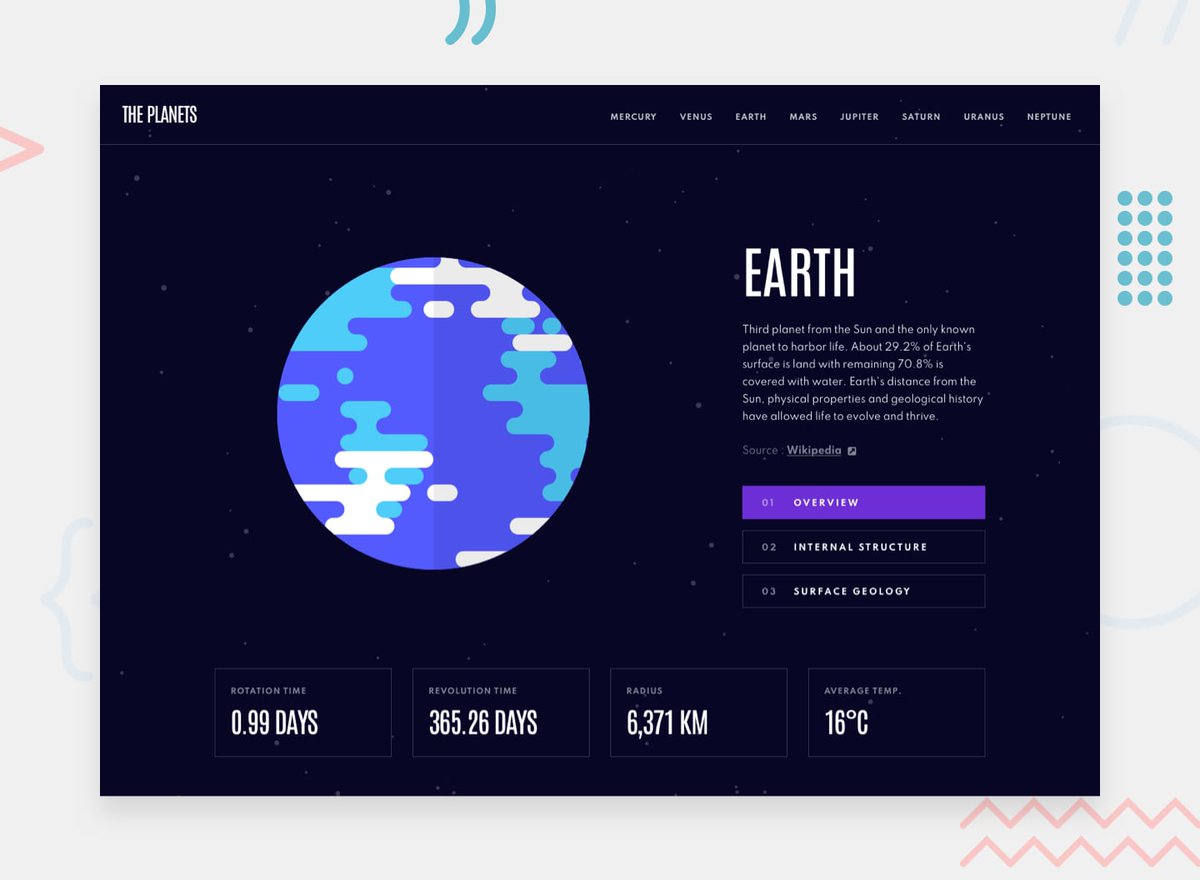 codezeloss's tweet image. I&apos;ve just completed a front-end coding challenge from @frontendmentor! 🎉
It&apos;s a respo📱 8-page fact site for all planets in our solar system.  

🛠: First time using (Nextjs &amp;amp; Typescript), Tailwindcss &amp;amp; framer motion.

Link: frontendmentor.io/solutions/plan…

#FrontendMentor #ReactJS