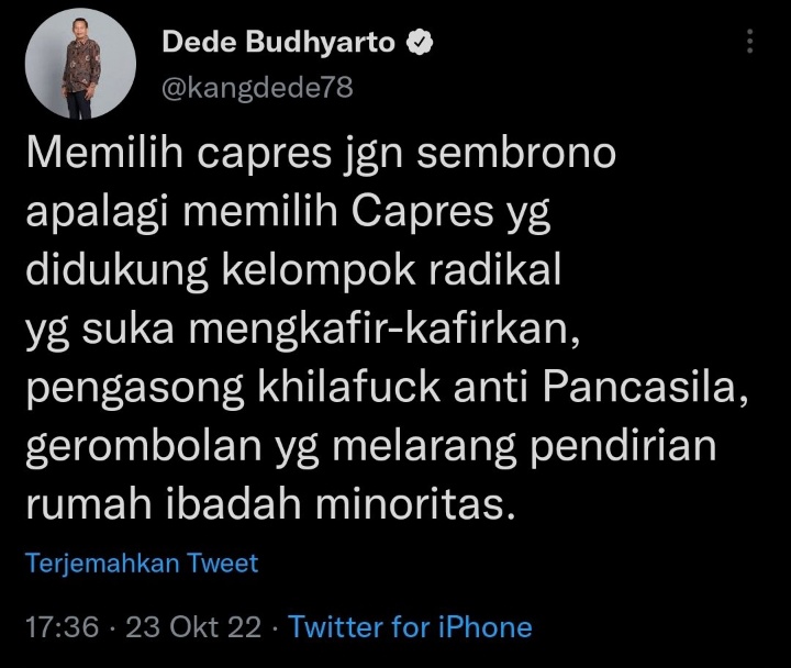 RT Rame²  ! 
@Kangdede78 Komisaris Bejat Penista Agama
#TangkapDedeBudhyartoPenistaAgama
#TangkapDedeBudhyartoPenistaAgama