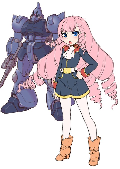 夜中にコッソリペタペタ…
以前描こうとしてたティターンズ広報部隊の
ミラクル幼女ちゃんとガルバルディα _(:3_  _)_ 