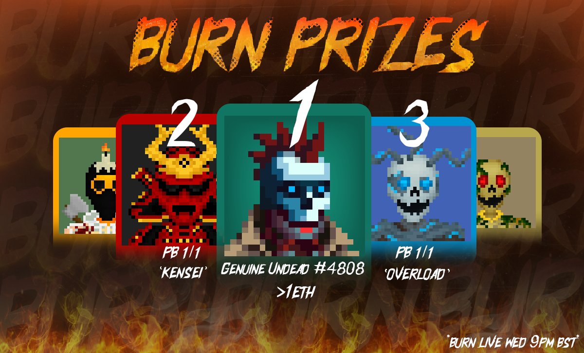 PocketBones's tweet photo. 4 HOUR WARNING -

The raffle/burn ends in 4 hours! Time is running out for your chance to win multiple prizes including Pocket Bones 1/1s and a @GenuineUndead #4808 (1+ Eth)
1 Bones = 1 Entry (MAX 7)

Grab some Bones:
https://t.co/7UBel8xQJA
Enter Raffle:
https://t.co/Ie0cT080Co https://t.co/gvfVUw9AqZ