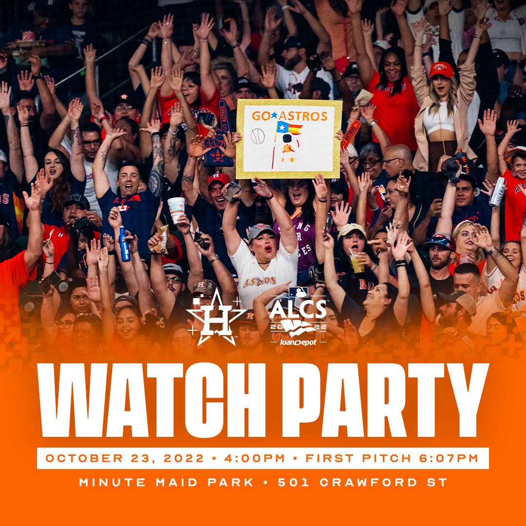 Houston Astros on Twitter "Join us for a watch party this evening at