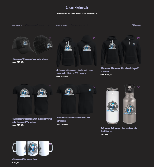 DeichpunkDesign's tweet photo. Last but not Least! Ebenfalls freudig und herzlich Willkommen im Shop geht an: 4Streamer4Streamer <3 #merchandising #merch #clan #4streamer #shopping #stuff #fashion #style #design #printondemand #ınstagood #art #love #streamer4streamer https://t.co/ZQnWKciobt