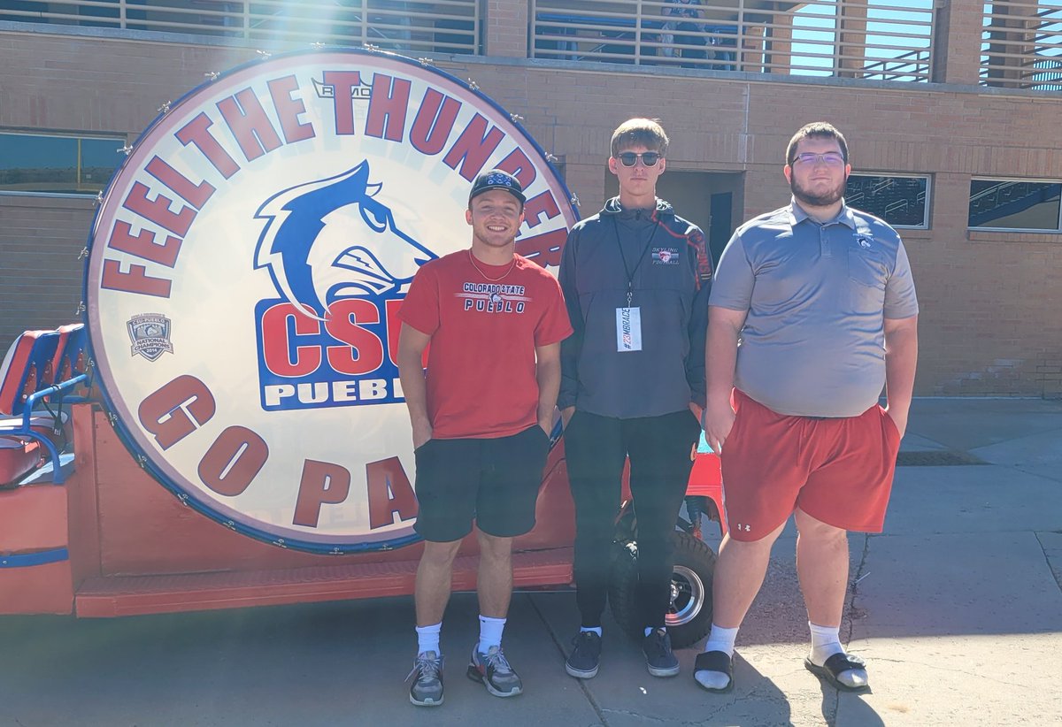 @Kaleba94 <a href="/GraydenBridwell/">Grayden Bridwell</a> and @Kaleba94 you both were great Ambassadors for <a href="/BoxKaiden/">Kaiden Box</a> as we toured <a href="/CSUPFootball/">CSU Pueblo Football</a>. Thanks. <a href="/FalconAthletics/">Skyline  Athletics</a> would be proud.