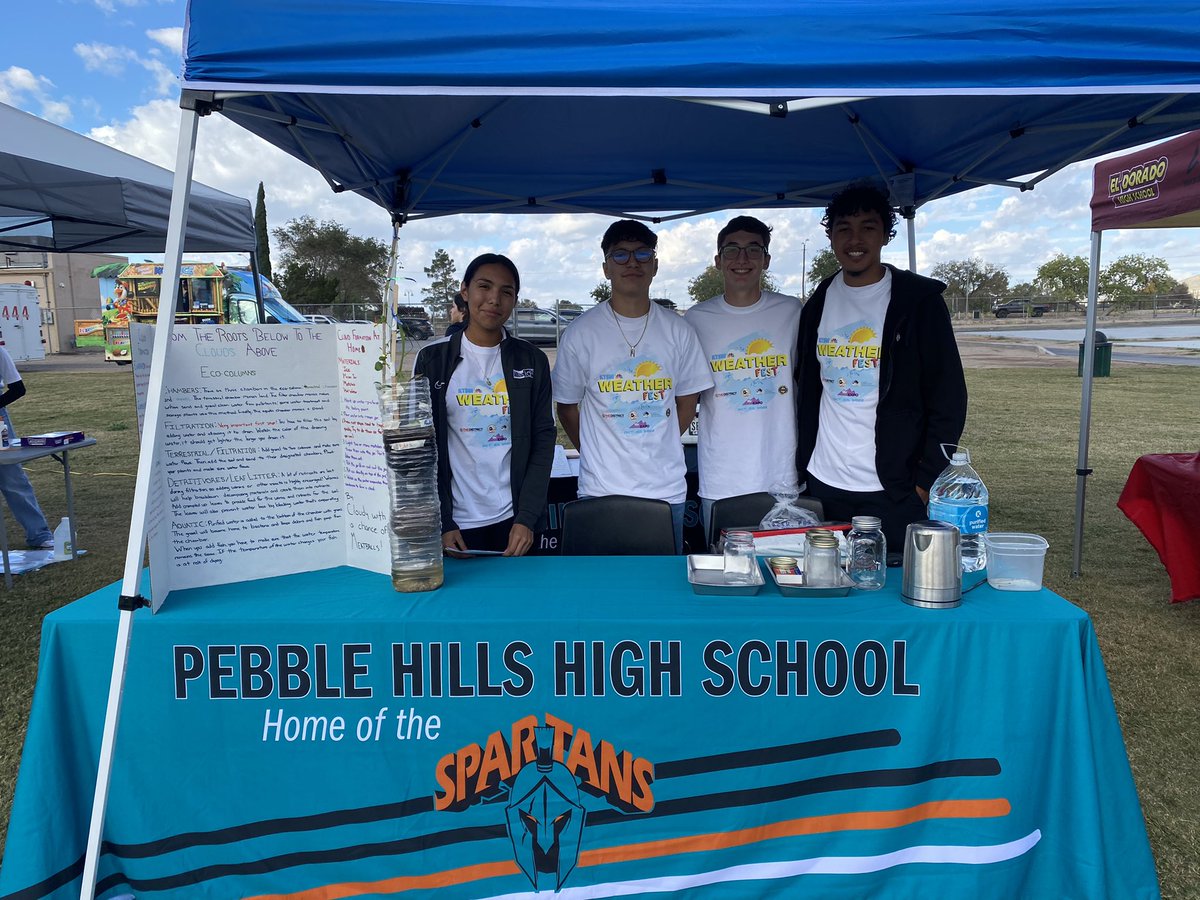 Marla Lerma (@mlerma_phhs) on Twitter photo Pebble Hills Spartans representing at KTSM WEATHER FEST!! Team 1 demonstrating From The Roots Below To The Clouds Above, Team 2 demonstrating Exhaust Gas vs The Atmosphere!!!! <a href="/PHills_HS/">Pebble Hills High School</a> @FMcDonald_CI <a href="/M_Duarte_PHHS/">Mayra Duarte</a> Pebble Hills Spartans representing at KTSM WEATHER FEST!! Team 1 demonstrating From The Roots Below To The Clouds Above, Team 2 demonstrating Exhaust Gas vs The Atmosphere!!!! <a href="/PHills_HS/">Pebble Hills High School</a> @FMcDonald_CI <a href="/M_Duarte_PHHS/">Mayra Duarte</a>