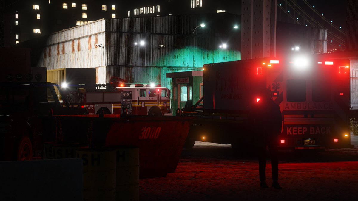 "Breaking News: The Fire Department of Liberty City fighting an arson attack on a warehouse Fishmarket South."

Fire Department of Liberty City | LCFD

credit: Tiddy

Join the experience today! gta.world
#gtaworld #gtaw #roleplay #gta5 #gtarp