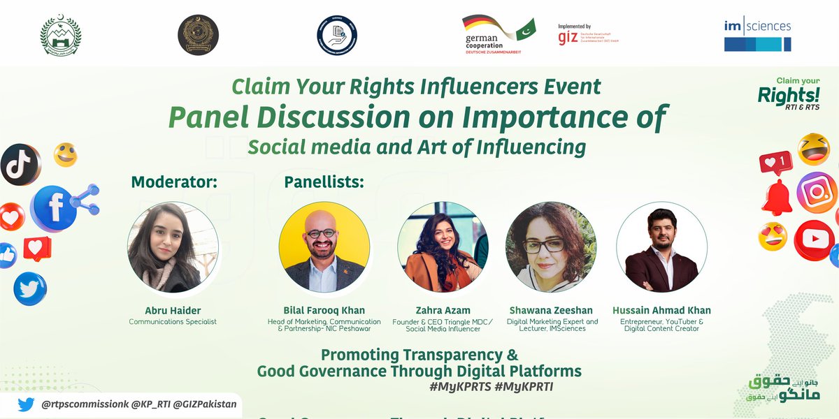 AmyKhalid4's tweet photo. Join our live session Tomorrow on RTI here: https://t.co/bHBff8G0g6

#MyKPIC #MyKPRTS 
@Zahraa066
@GIZPakistan @KP_RTI  @rtpscommissionk https://t.co/VghIwr4Q96