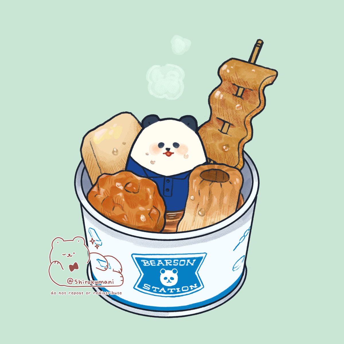 「Day 23: Bearson's oden  」|mani 🧸 COMM OTWのイラスト