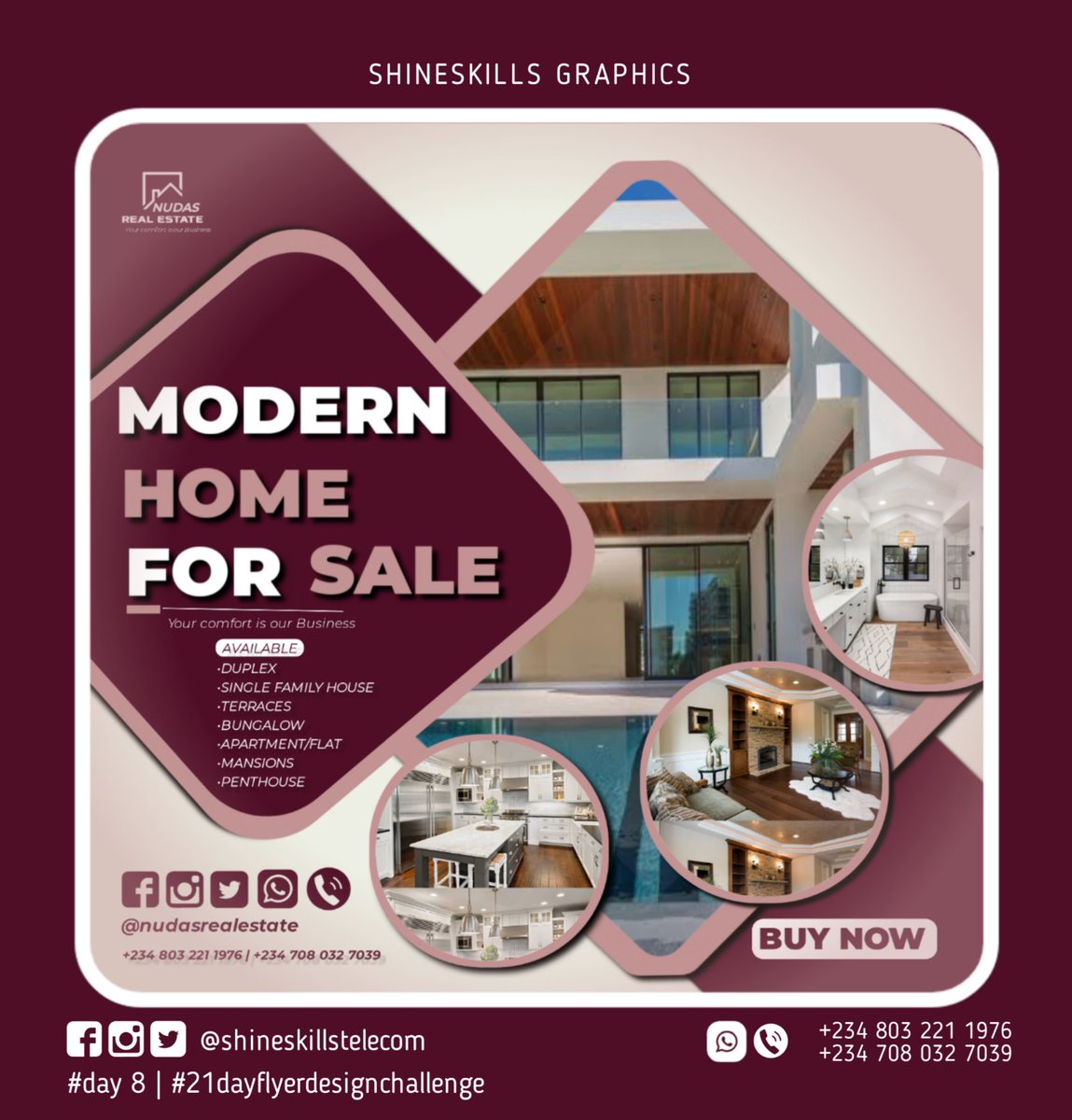 biodunshola22's tweet photo. #designadventure
It's DAY 8 My Fam!
Hello beautiful souls,It's Sunday evening my people.
Consistency is the here!!!
#Day8
#21DaysFlyerchallenge #sundaydesign #SmarphoneFlyer Design #DesignAdventure
#socialmediaflyer #realestate
#shineskillstelecom https://t.co/Y9PIFBx0n1