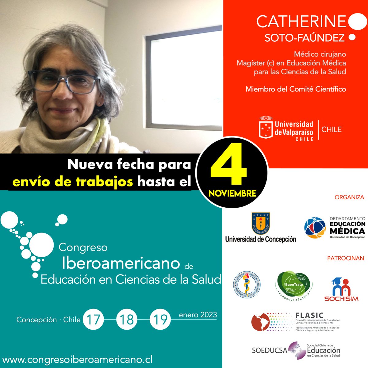 soeducsa's tweet image. Ampliamos el plazo de envío de trabajos hasta el 𝘃𝗶𝗲𝗿𝗻𝗲𝘀 𝟰 𝗱𝗲 𝗻𝗼𝘃𝗶𝗲𝗺𝗯𝗿𝗲.

¡Súmate al 𝗜𝗯𝗲𝗿𝗼𝗮𝗺𝗲𝗿𝗶𝗰𝗮𝗻𝗼!

congresoiberoamericano.cl

#meded #salud #educacion #universidad