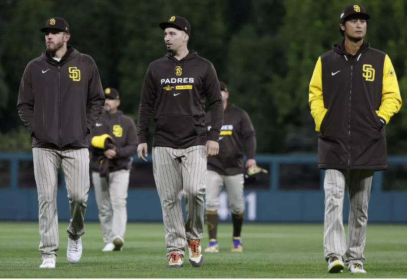 'Anything can happen. They have to win another game and we’re not going to give that win easily.' #Padres pregame: Darvish on the mound vs. the #Phillies' Zack Wheeler; rain in the forecast, a history of teams down 3-1 and lineups for both teams. sandiegouniontribune.com/sports/padres/…