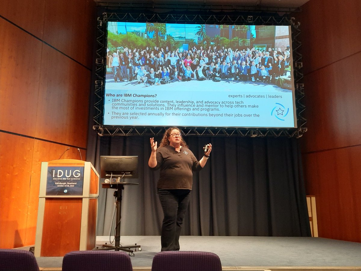 Mateja_Jankovic's tweet image. Become an #IBMChampion - an introduction session at #IDUG EMEA in Edinburgh.
Nominations are open ibm.com/community/ibm-…
#IDUGDb2 @IDUGDb2 #data #database #Analytics #IBMChampions