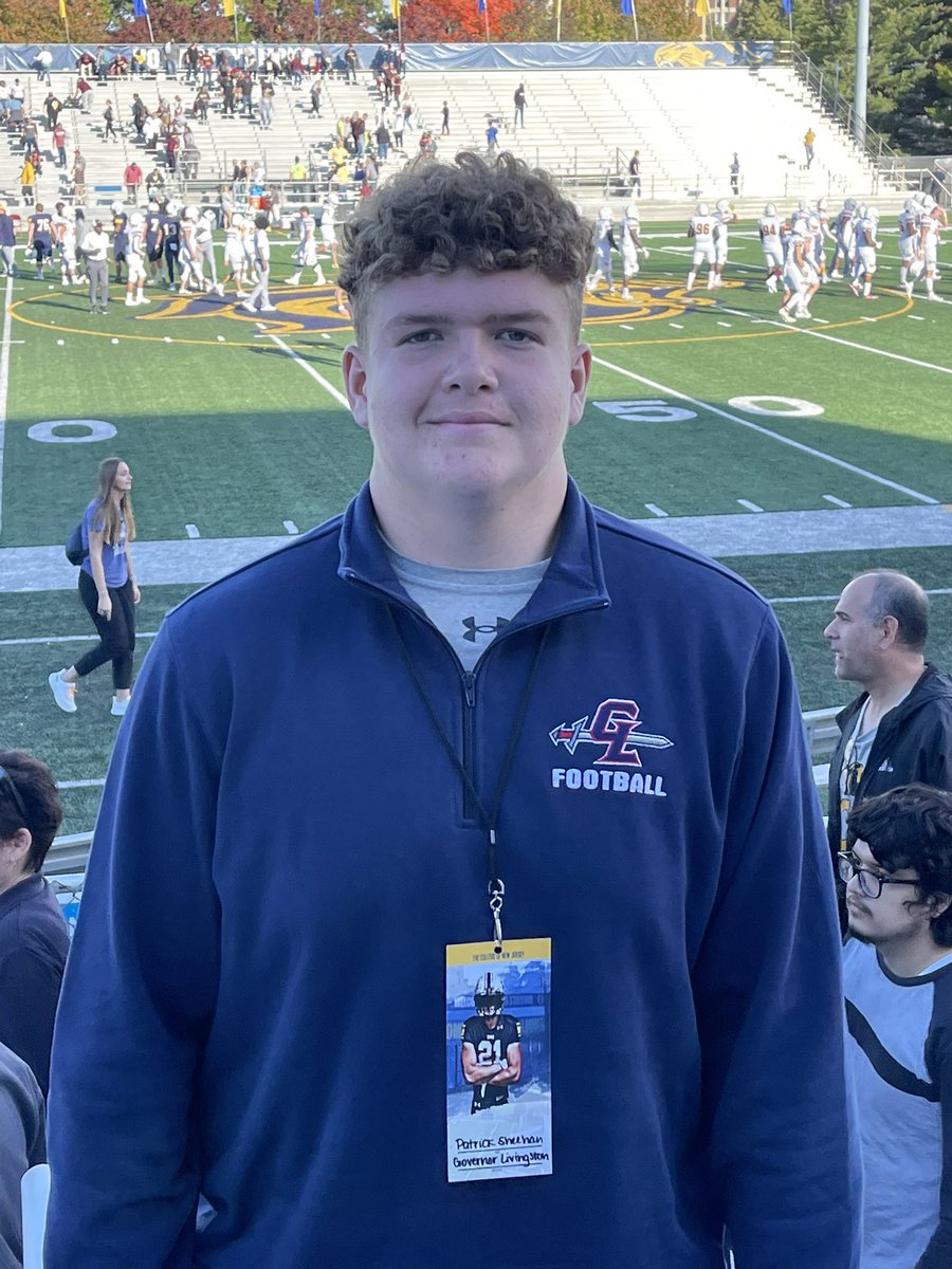PatrickS415's tweet photo. Had great game day visit at TCNJ.  Big thanks to @CJendryaszek @CoachCGoff @Coach_E_Edwards @Coach_Mershman Looking forward to coming back again soon! https://t.co/H66LGlYGmy