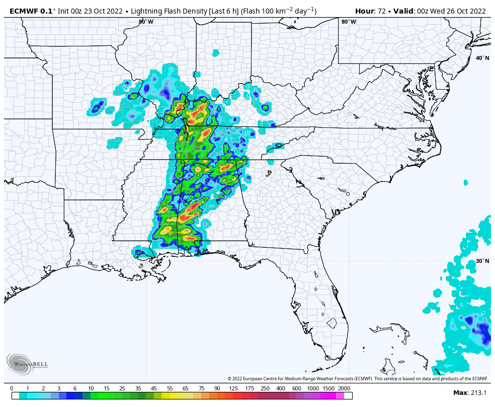 spann's tweet photo. A few stong/severe thunderstorms are possible across Alabama Tuesday afternoon/evening. Kinematic fields suggest damaging gusts as the primary threat with any deeper updrafts within the line, but a brief, isolated tornado can’t be ruled out over the western third of the state https://t.co/Cheyio68eR