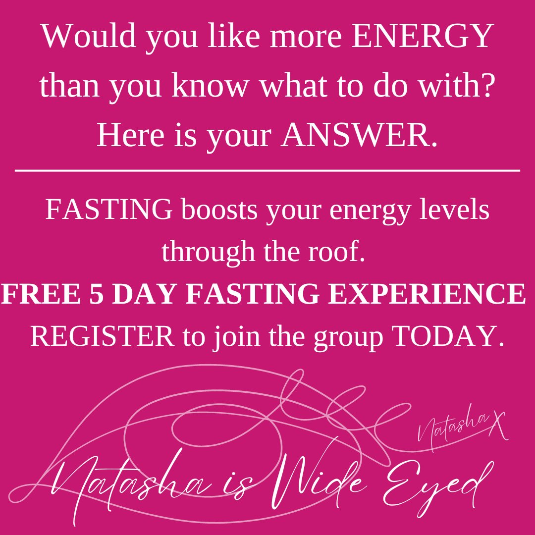 BigSliceOfLife's tweet photo. If you are struggling with low energy levels it will be because your body is not functioning as it should be. Get to know what your body needs to boost your energy levels. Join the FREE 5 Day Fasting Experience. Registration CLOSES at midnight. Join NOW.
https://t.co/IQUWNTzYfN https://t.co/yoAAsRZmAm