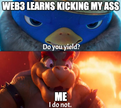 billgil's tweet image. I have spent the whole weekend tinkering with #web3 services on my mission to: 
&quot;make #web3uiKit great again&quot;.

I have learnt a lot but also got my butt kicked. However I will not let up on my mission of making web3 more accessible for #frontend #javascript devs 💪