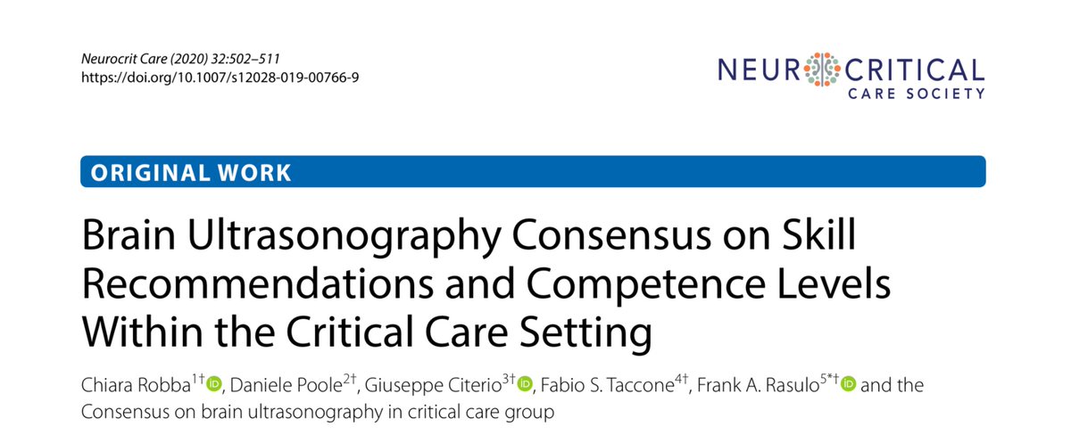 yourICM's tweet photo. #Ultrasound &amp; brain?? YES! Read
🧠Techniques/applications in/out #ICU
https://t.co/Ir66pXvISs
🧠 ONSD to estimate ICP SR/MA
https://t.co/WZTO0YD8F7
🧠 Basic #POCUS consensus
 https://t.co/q3BpZ2Bu4M
🧠 Skills consensus
https://t.co/tWs9RLjasw
 #FOAMus #LIVES2022 @chiara_robba https://t.co/NA4YhwbNqG
