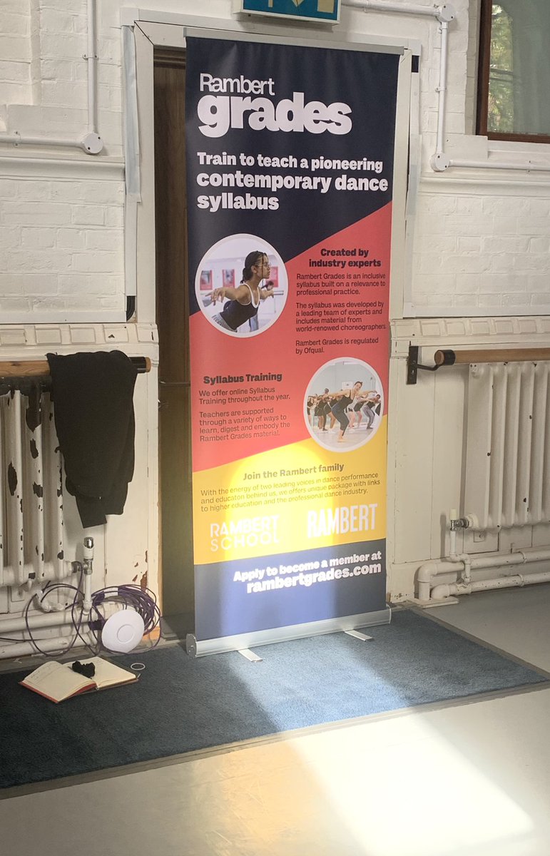 Day 1 of Rambert Grades training. Looking forward to learning the syllabus <a href="/rambertgrades/">Rambert Grades</a>