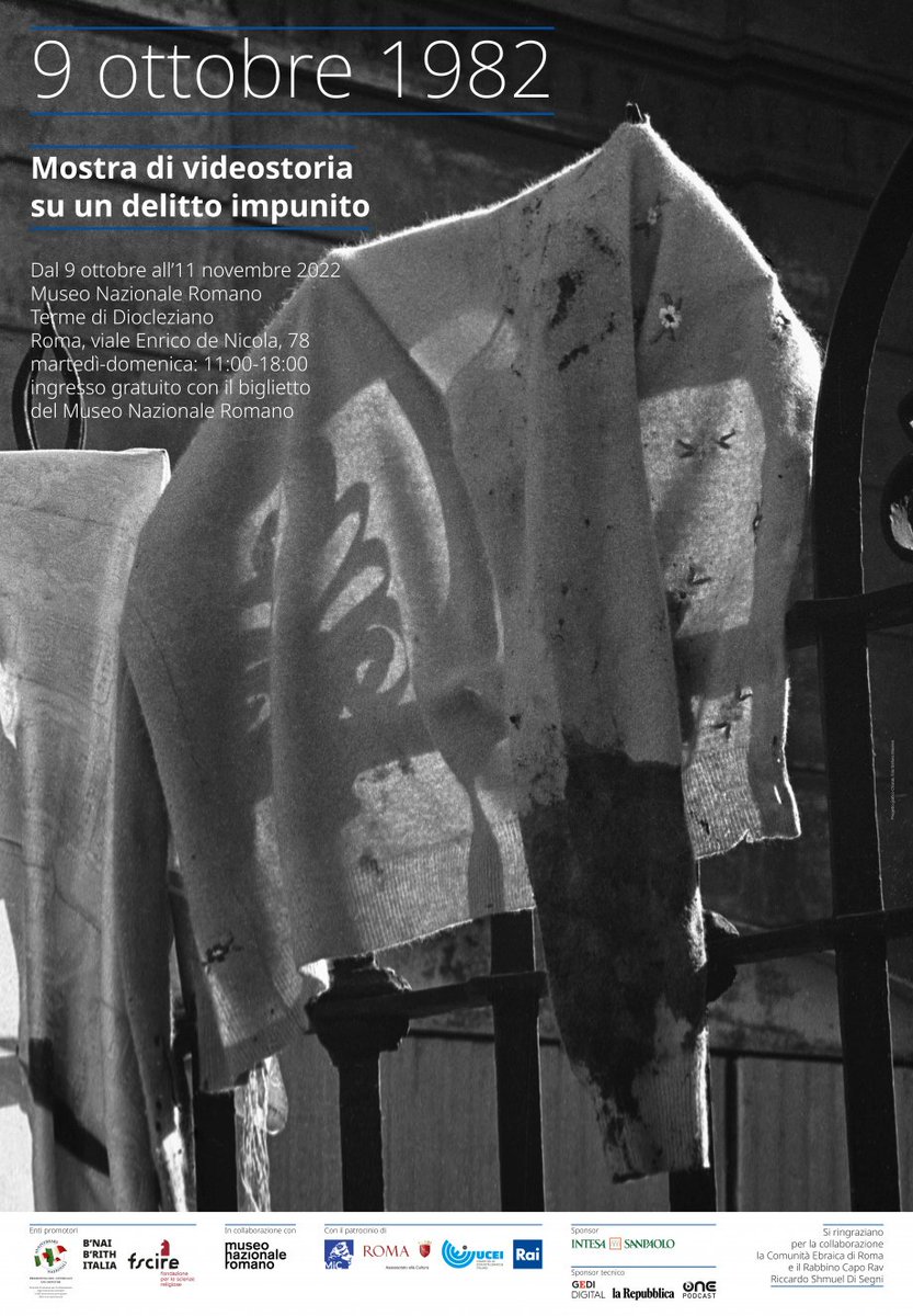 albertomelloni's tweet image. Anche oggi alle Terme di Diocleziano è aperta la mostra 9OTTOBRE82 9ottobre82.it 
#danonperdere