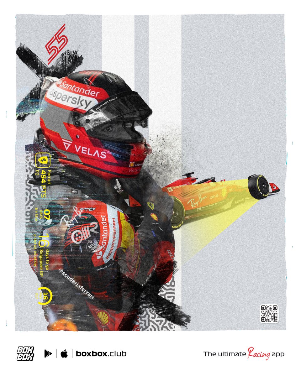 BoxBox_Club's tweet photo. CS55
Car image: nurge motorsport
@Carlossainz55 @ScuderiaFerrari
#BoxBox #TheUltimateFormula1Widget #TheUltimateRacingApp #boxboxclub #carlossainz #ferraristrategy #cs55 #sainz #usagp #unitedstatesgp #ferrari https://t.co/qxIM0AVPq5