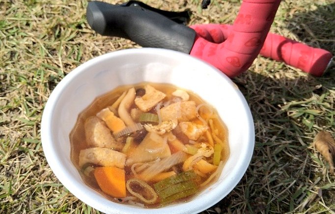 今日のゴールでいただいた芋煮おいしかったなぁ(^q^)