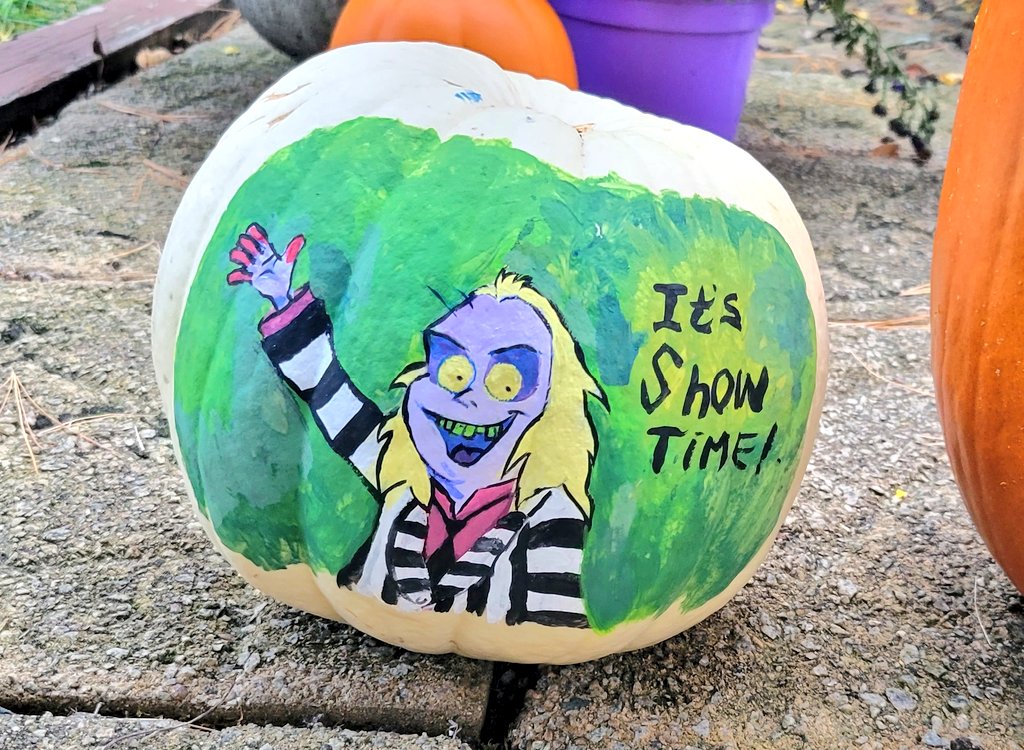 Painted pumpkins yesterday
