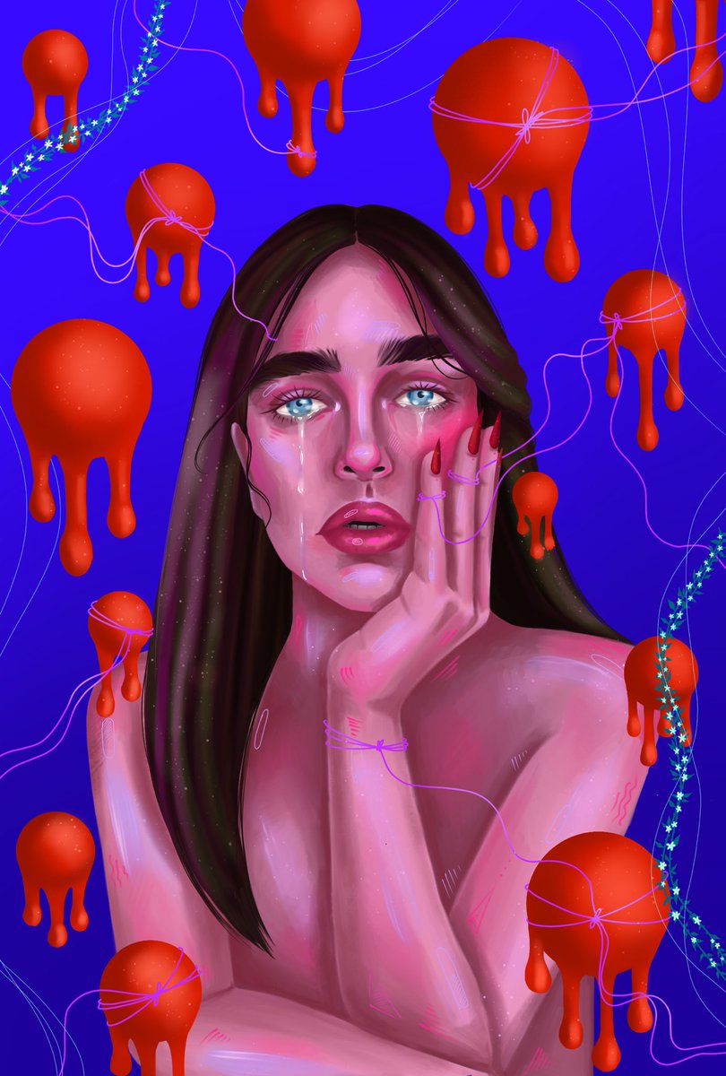 A very intimate drop on <a href="/foundation/">Foundation 🌐</a>❤️‍🩹
Some time ago I was physically abused by my boyfriend and I was afraid to tell anyone. Now I'm ready to share my pain and devastation with my art.

🚨Please, read full description👇🏼🚨

🩸Full of pain🩸
BUY NOW: 0.13 $ETH #nftfam #NFTart