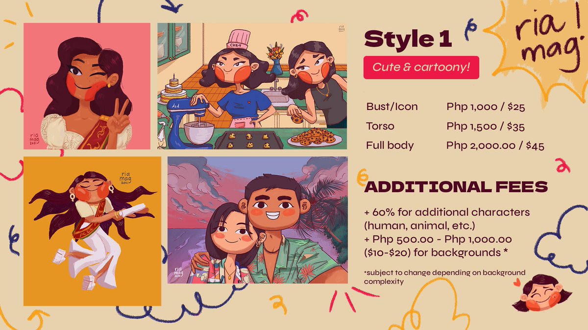 riadotmag's tweet photo. Open for commissions again! ⛅️

Slots are limited per month. Message me if you're interested!

Rts highly appreciated!! 🥺

#artph #commissionsopen
1/2 https://t.co/vU9zSOfJnt