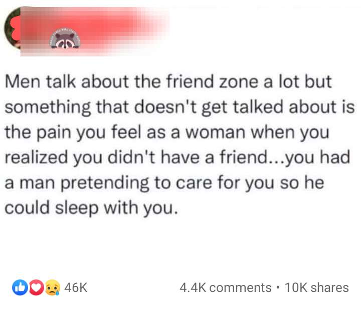 Yup it called being fuckzoned.