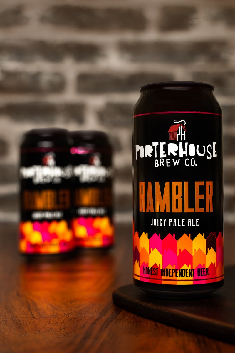 RAMBLER Juicy Pale Ale

Malts: Ale, Wheat, Oats, Dextrin, Crystal
Hops: Magnum, El-Dorado, Eukanot, Enigma
ABV: 4.6%