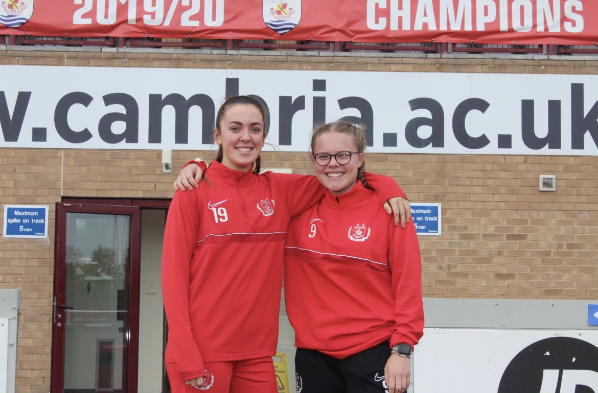 Ahead of kick off in our <a href="/AdranLeagues/">Genero Adran Leagues 🏴󠁧󠁢󠁷󠁬󠁳󠁿</a> North fixture against Llanfair…Nomads are delighted to announce that both <a href="/strapp_sienna/">Sienna Strapp</a> and <a href="/EmilyBentley89/">Emily Bentley</a> have been selected for the Welsh College’s Women’s Squad!👏👏

An amazing achievement girls👊🔴

#NomadsWomen