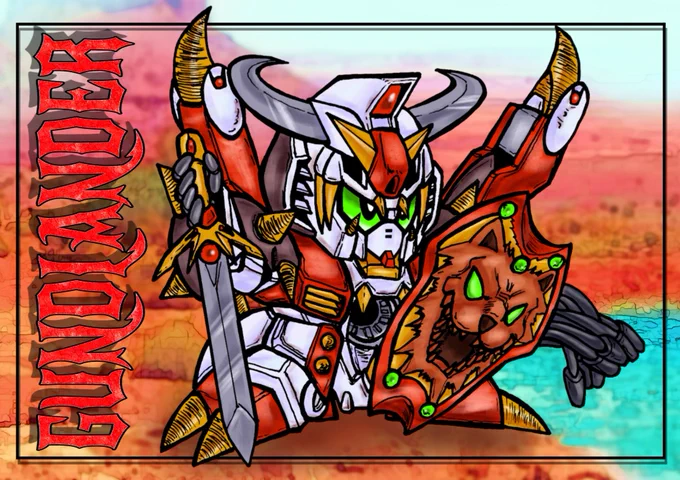 #好きなSDガンダムは何でござるか#ガンドランダー初代ガンドラは白がメインカラーのニューガンドラが好きです同じくニューツバードはマークIIなのに赤が新鮮シクスランダーはマドロックモチーフがマッチしてて好き!レッドランダーもいいけどやっぱガンキラーのアウトロー感がたまりません 
