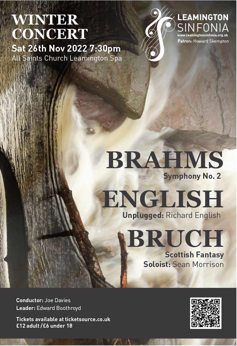 🎼🎟️**Tickets are NOW ON SALE!**🎟️🎼
ticketsource.co.uk/leamsinfonia 
📅 Saturday 26 November 2022, 7:30pm
📍 All Saints Church, Leamington Spa
🎶 Brahms - Symphony No. 2; Bruch - Scottish Fantasy (Sean Morrison, Violin); Richard English - Unplugged
#LeamingtonSpa #concert #tickets