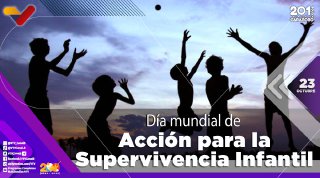 #EFEMÉRIDE🗓️| Esta fecha tiene como objetivo evitar la mortalidad de niñas y niños menores de 5 años, indicador de desigualdad y de urgente atención. Las causas se pueden prevenir con:

✅ Vacunación, leche materna, agua potable y alimentación.

#UnidosJamásSeremosVencidos