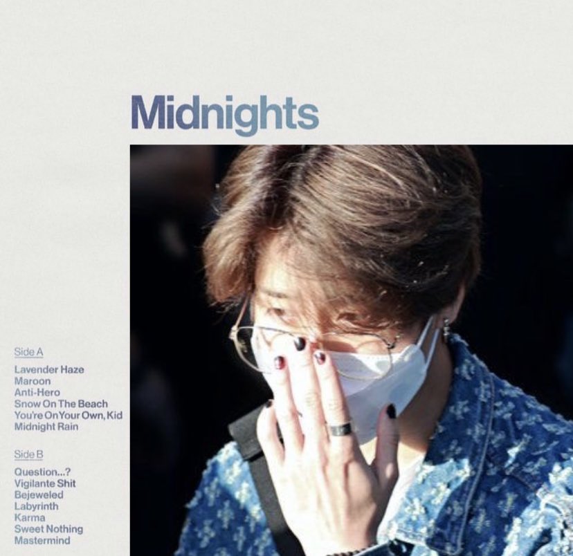 hanjiselca's tweet photo. #HAN as midnights tracks
– a thread https://t.co/2sc806M93N