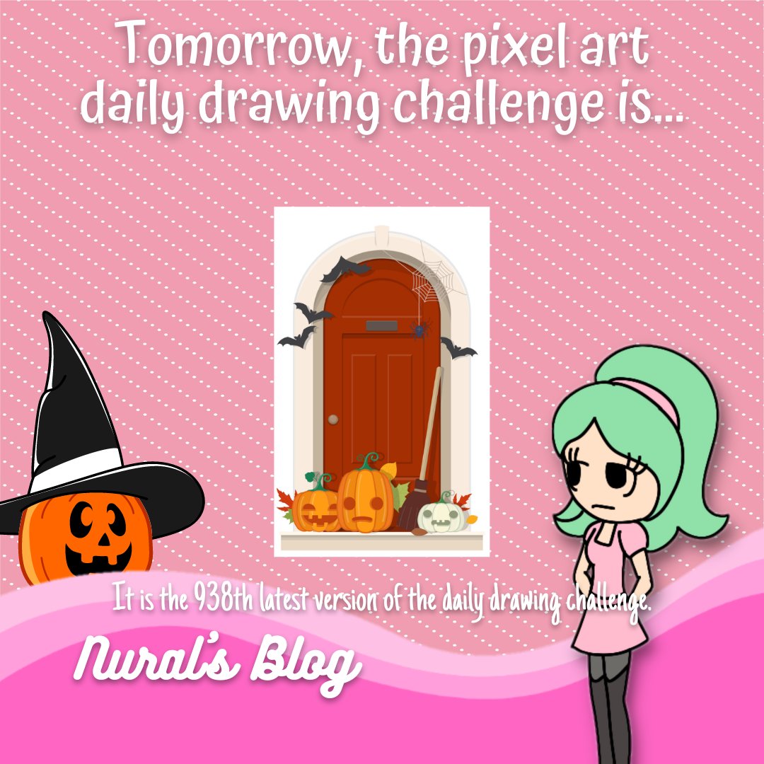 nuralsblog's tweet photo. #HalloweenDoor is the 938th latest version of the #pixelart #dailydrawingchallenge and the 167th in 2022. 🎃

#Halloween #Halloween2022 https://t.co/HFFQT3lLcw